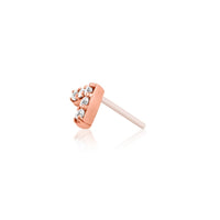 Junipurr - Chevron Swarovski®  Cz  - Threadless End
