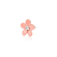 Junipurr - Gold Swarovski cz flower - Threadless End
