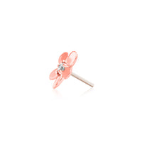 Junipurr - Gold Swarovski cz flower - Threadless End