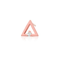 Junipurr - Triangle with Swarovski®  cz crystal - Threadless End
