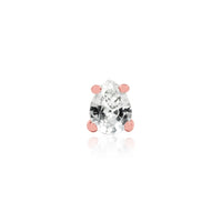 Junipurr - Pear cut Cz  - Threadless End