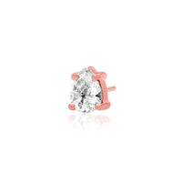 Junipurr - Pear cut Cz  - Threadless End