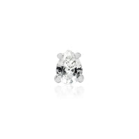 Junipurr - Pear cut Cz  - Threadless End