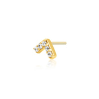Junipurr - Chevron Swarovski®  Cz  - Threadless End
