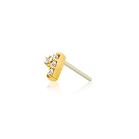 Junipurr - Chevron Swarovski®  Cz  - Threadless End