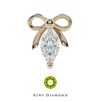 Kiwi Diamond -  Bow marquise threadless end