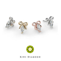 Kiwi Diamond -  Bow marquise threadless end