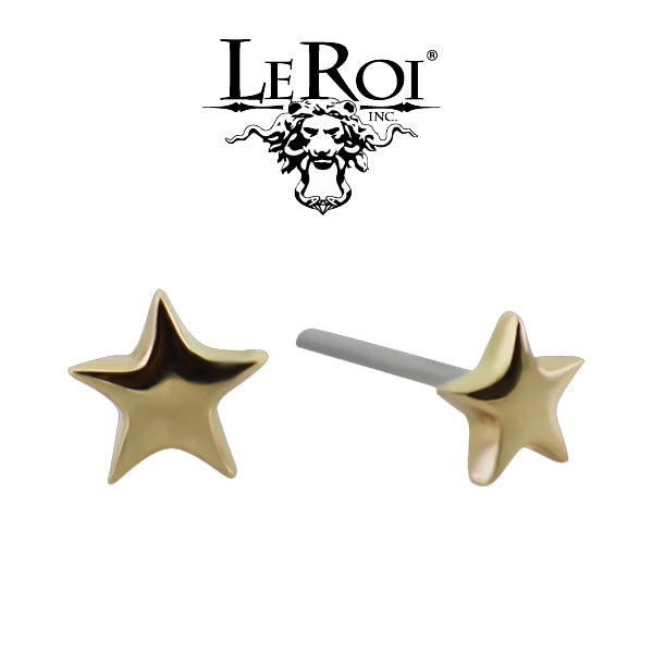 LeRoi - Star - 14k Threadless End