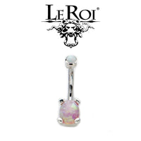 LeRoi Tres Jolie oval opal navel barbells (int threads)