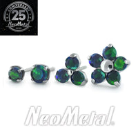Neometal - Black Opal - From the vault - threadless ends