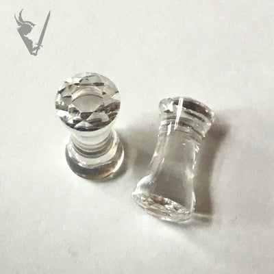 Valkyrie - Pyrex clear faceted plug