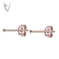 Valkyrie - Rose Gold PVD Stainless steel ball ear studs
