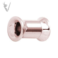Valkyrie - Rose Gold PVD Stainless steel screw on double  flared tunnel