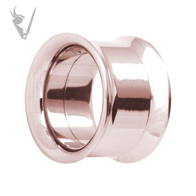 Valkyrie - Rose Gold PVD Stainless steel screw on double  flared tunnel