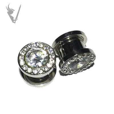 Valkyrie - Stainless steel screw on jeweled tunnels