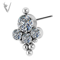 Valkyrie - Titanium threadless cluster set w/ zirconia