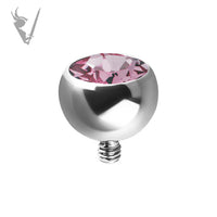 Valkyrie - Titanium jeweled screw on micro bead