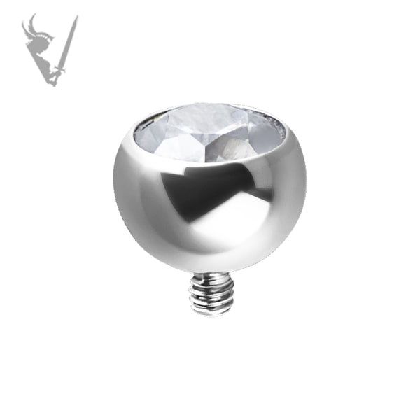 Valkyrie - Titanium jeweled screw on micro bead