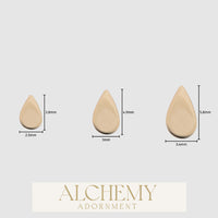 Alchemy Adornment - 14k Gold - Teardrop end
