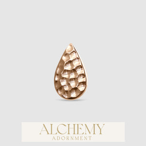 Alchemy Adornment - 14k Gold - Teardrop end