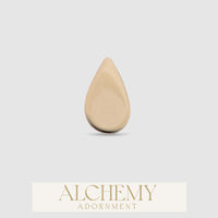 Alchemy Adornment - 14k Gold - Teardrop end