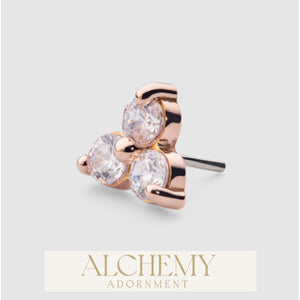 Alchemy Adornment - 14k Gold - Trinity end