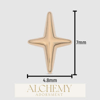 Alchemy Adornment - 14k Gold - Sparkle end
