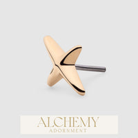 Alchemy Adornment - 14k Gold - Sparkle end
