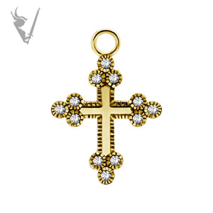 Valkyrie - Gold PVD charm set w/zirconia