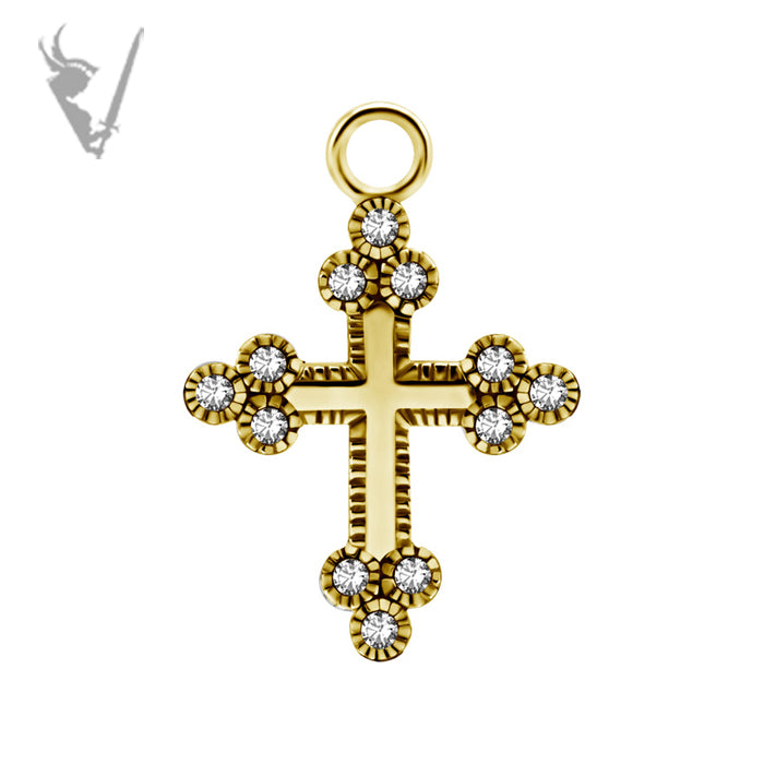 Valkyrie - Gold PVD charm set w/zirconia