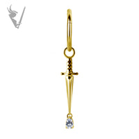 Valkyrie - CoCR/gold PVD - Knife Charm -Cz
