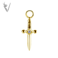 Valkyrie - CoCR/gold PVD - Knife Charm - Cz
