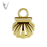 Valkyrie - CoCR/gold PVD - Shell charm