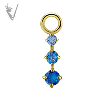 Valkyrie - CoCR/gold PVD - Jewelled charm
