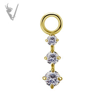 Valkyrie - CoCR/gold PVD - Jewelled charm
