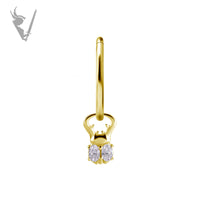 Valkyrie - CoCR/gold PVD - Jewelled Scarab - Cz charm
