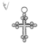 Valkyrie - Cross charm w/zirconia
