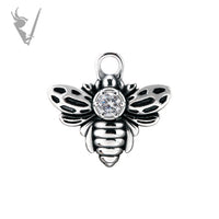 Valkyrie - Bee charm w/zirconia
