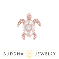 Buddha Jewelry Organics - Honu White Sapphire - Threadless End