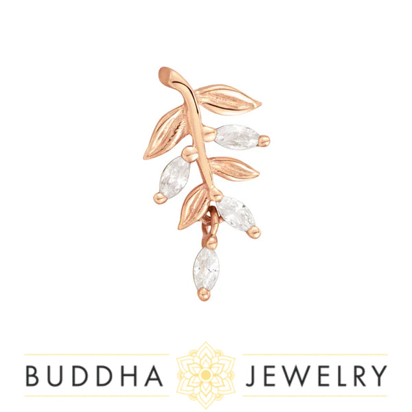 Buddha Jewelry Organics - Growth - CZ  - Threadless End