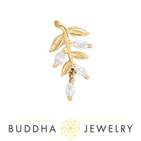 Buddha Jewelry Organics - Growth - CZ  - Threadless End
