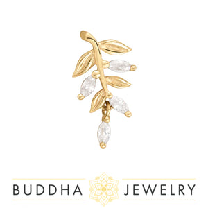 Buddha Jewelry Organics - Growth - CZ  - Threadless End