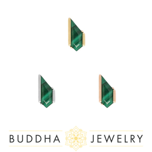 Buddha Jewelry Organics - Vinyl - Malachite - Threadless End