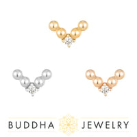 Buddha Jewelry Organics - Voodoo - CZ - Threadless End
