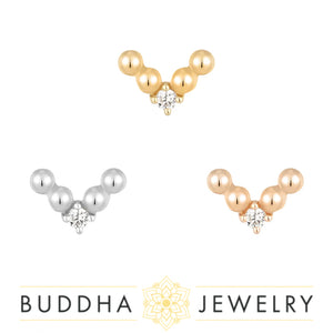 Buddha Jewelry Organics - Voodoo - CZ - Threadless End