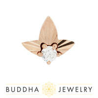 Buddha Jewelry Organics - Gratitude -  CZ - Threadless End
