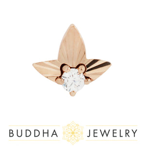 Buddha Jewelry Organics - Gratitude -  CZ - Threadless End