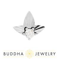 Buddha Jewelry Organics - Gratitude -  CZ - Threadless End
