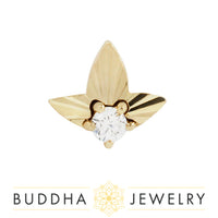 Buddha Jewelry Organics - Gratitude -  CZ - Threadless End
