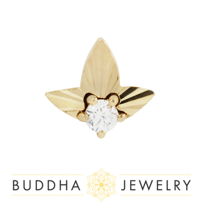 Buddha Jewelry Organics - Gratitude -  CZ - Threadless End